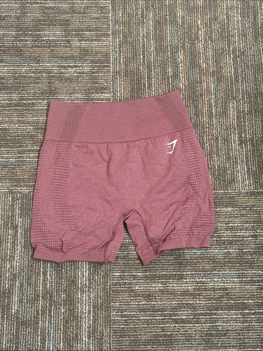 Gymshark Seamless High-Rise Bike Shorts in Burgundy